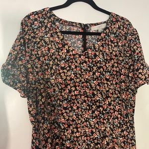 Loft plus size floral dress